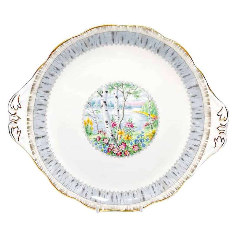 Royal Albert Silver Birch Tea Cake Plate