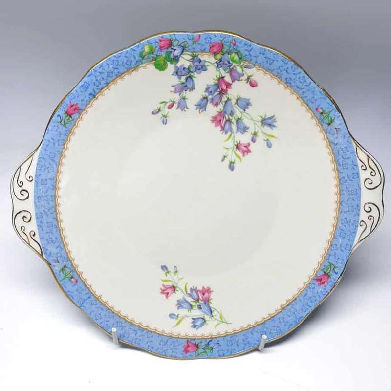 Royal Albert Harebell Tab Large Cake Plate