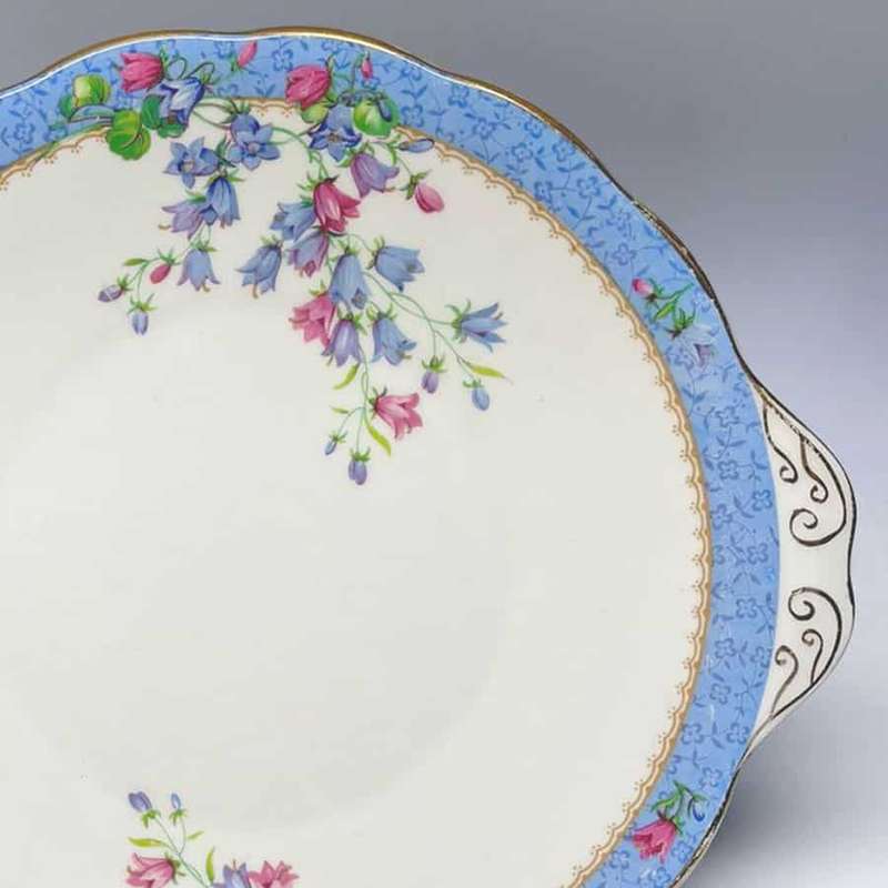 Royal Albert Harebell Tab Large Cake Plate