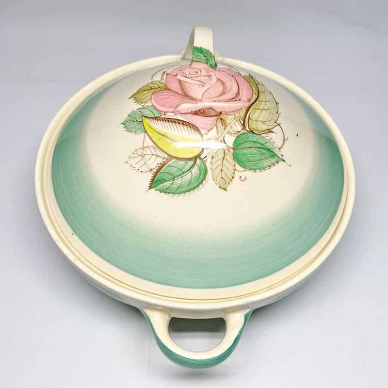 Susie Cooper Patricia Rose Green Vegetable Bowl