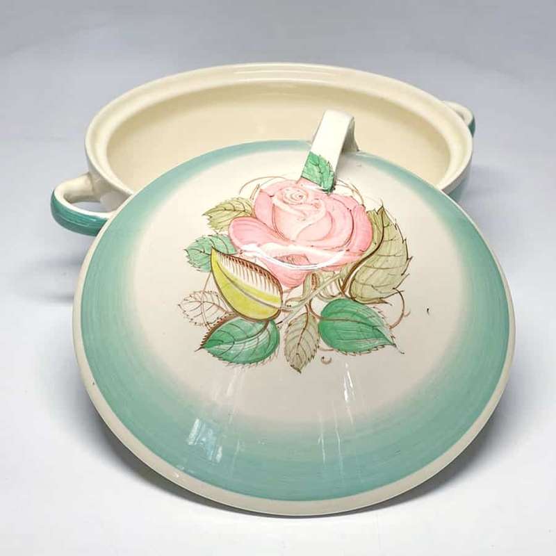 Susie Cooper Patricia Rose Green Vegetable Bowl