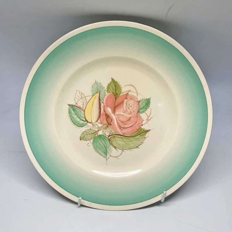 Susie Cooper Patricia Rose Green Entree Plate