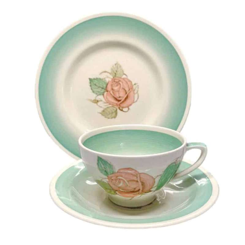 Susie Cooper Patricia Rose Green Tea Trio