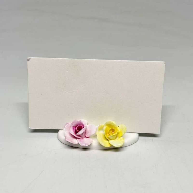Crown Staffordshire Old Country Roses Place Card Holders