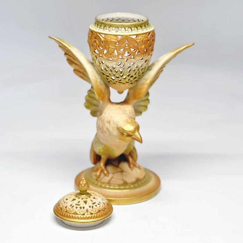Royal Worcester Bird  Pot Pourri