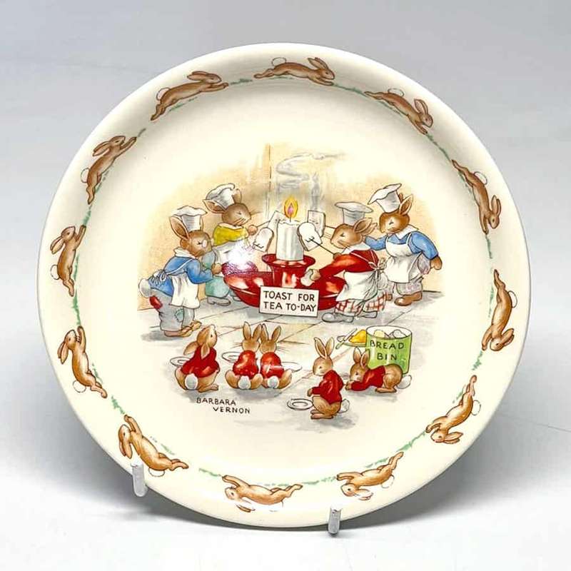 Royal Doulton Bunnykins Tea Today Saucer Vernon