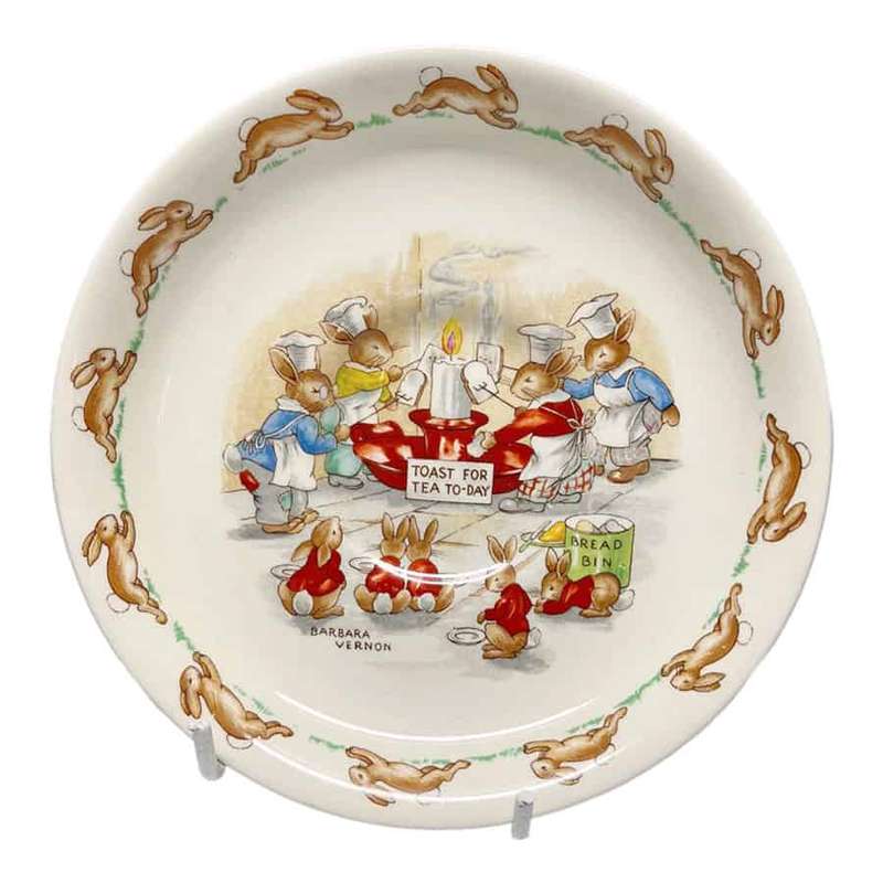 Royal Doulton Bunnykins Tea Today Saucer Vernon