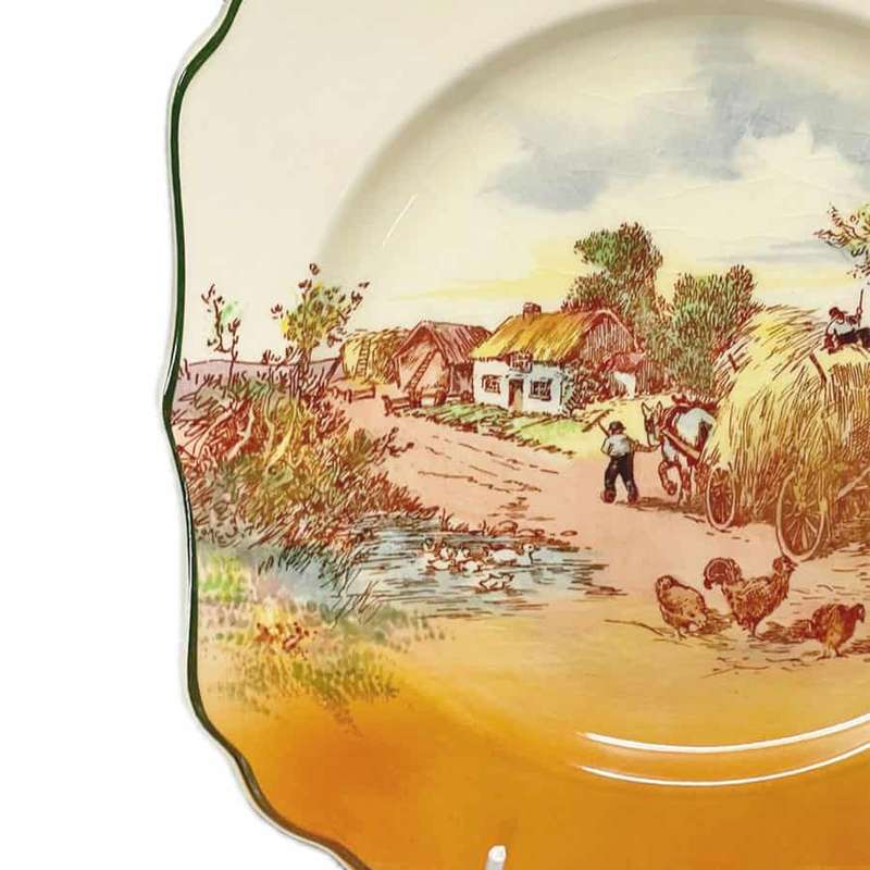 Royal Doulton Rustic England Square Rack Plate D6297