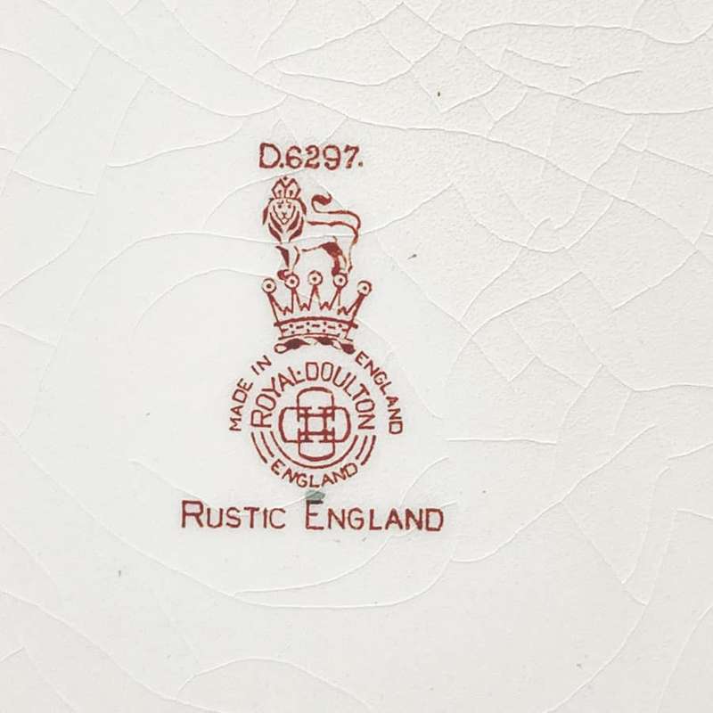 Royal Doulton Rustic England Square Rack Plate D6297
