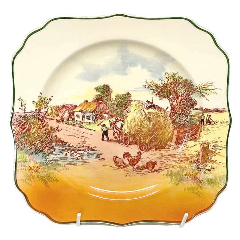 Royal Doulton Rustic England Square Rack Plate D6297