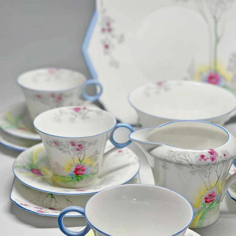 Shelley Cherry Blossom Pattern Tea Set