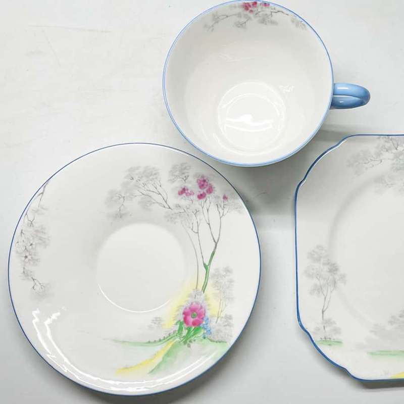 Shelley Cherry Blossom Pattern Tea Set