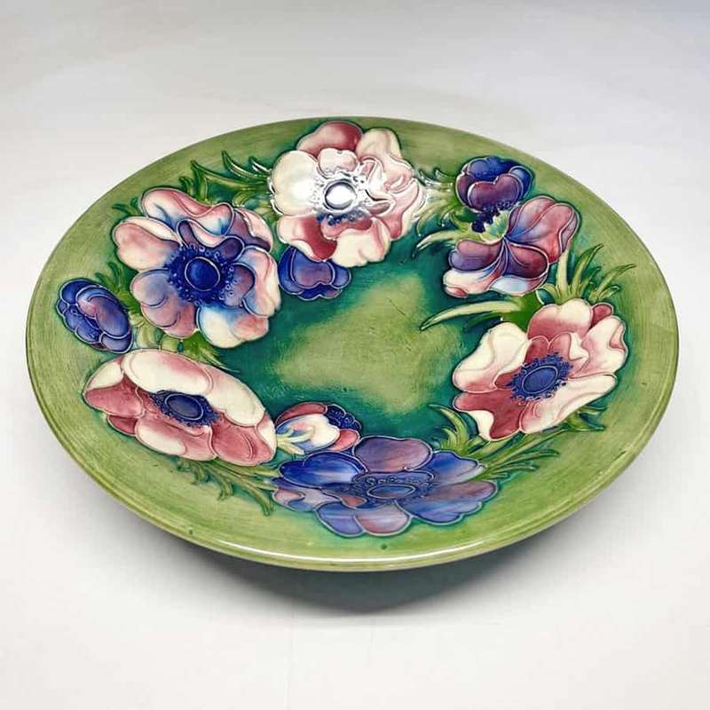 Walter Moorcroft Anemone Footed Bowl C1949