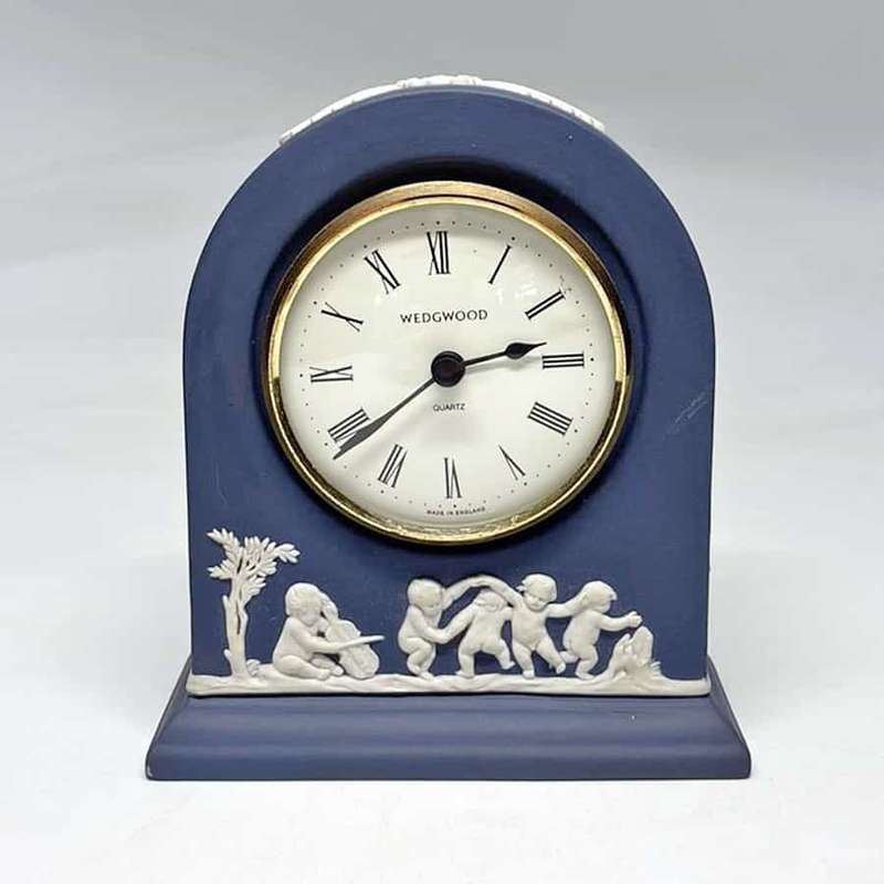 Wedgwood Dark Blue Jasperware Clock