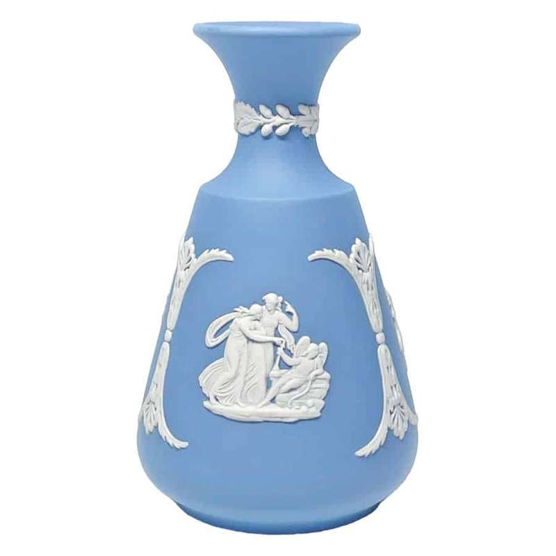 Wedgwood Light Blue Jasperware Helios Vase