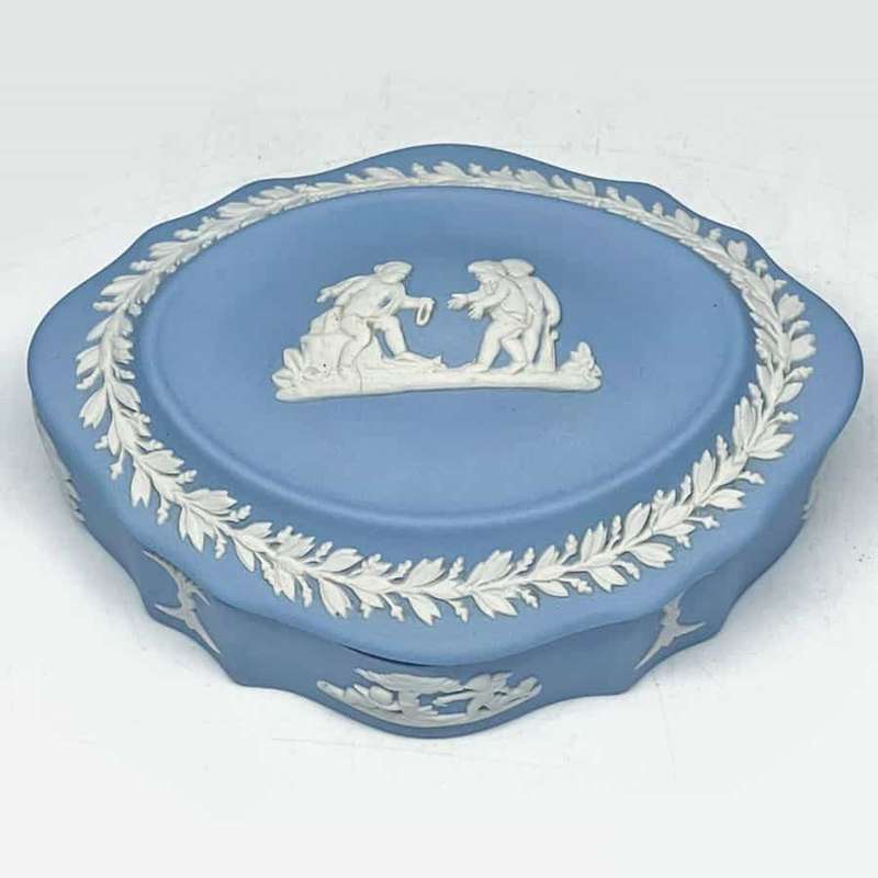 Wedgwood Jasperware Light Blue Giving Gift Classic Trinket