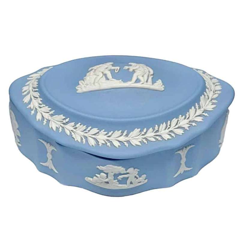 Wedgwood Jasperware Light Blue Giving Gift Classic Trinket