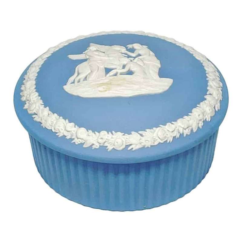 Wedgwood Jasperware Light Blue Pegasus Covered Bowl