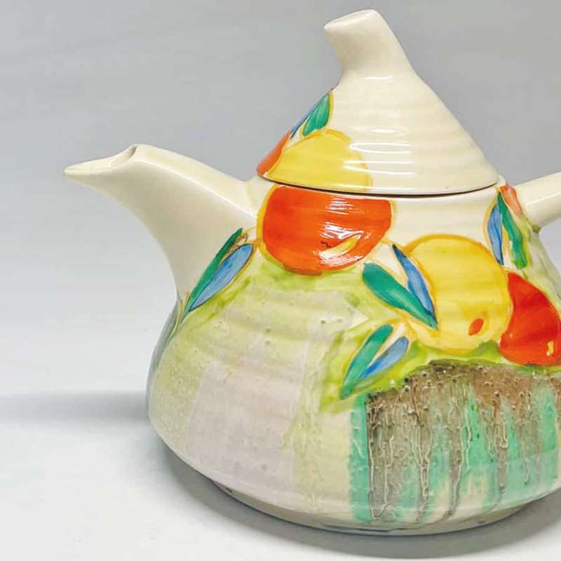 Clarice Cliff Bizarre Delecia Citrus Tea Pot
