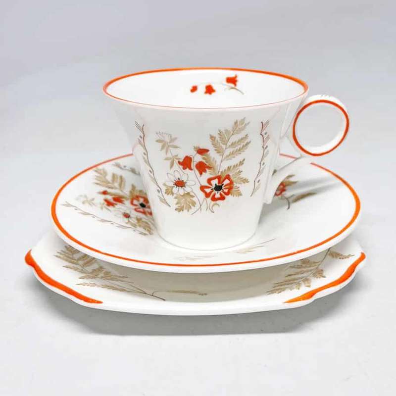 Shelley Art Deco Tea Trio WS060D