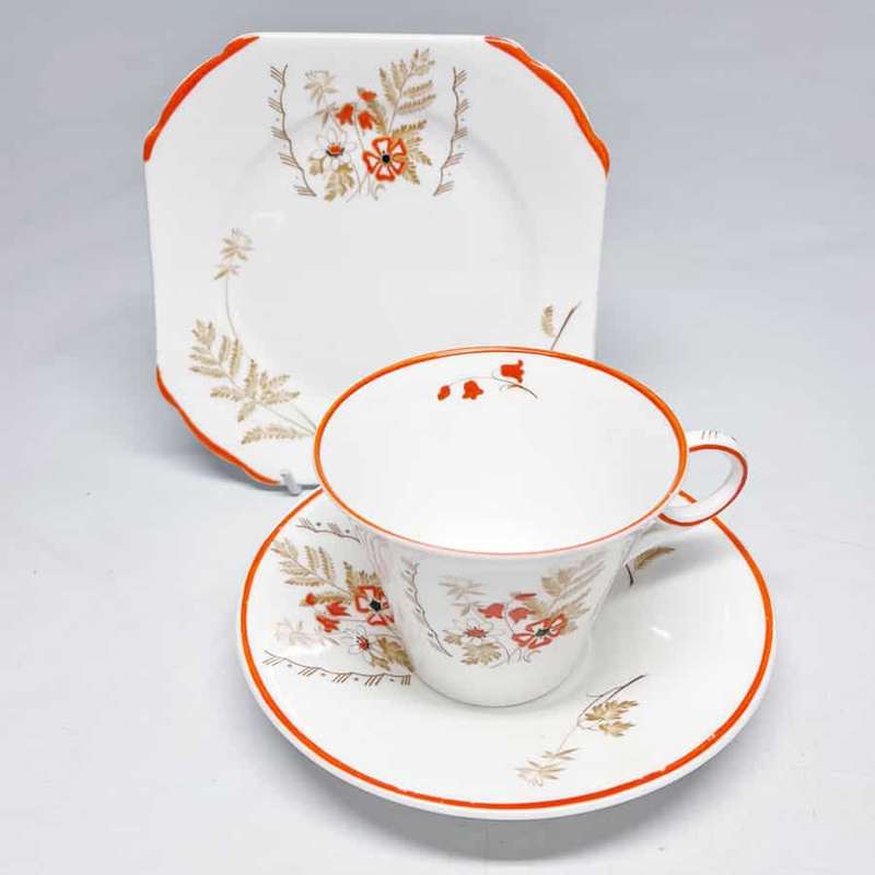 Shelley Art Deco Tea Trio WS060D