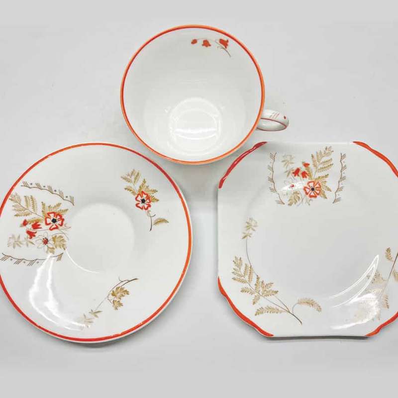 Shelley Art Deco Tea Trio WS060D