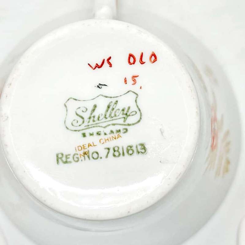 Shelley Art Deco Tea Trio WS060D
