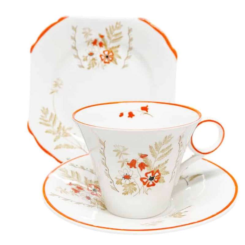 Shelley Art Deco Tea Trio WS060D