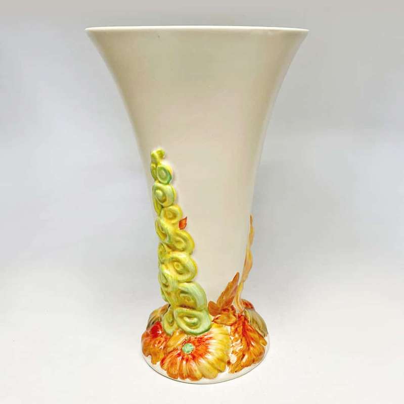 Clarice Cliff New Port Pottery My Garden Trumpet Vase 701/9