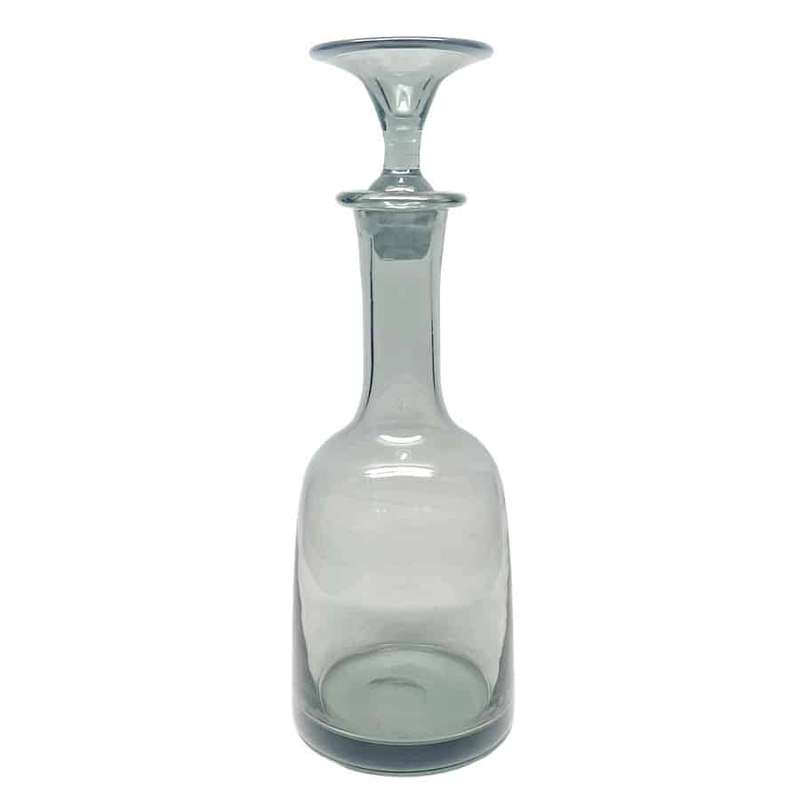 Retro 1970 Smokey Grey Glass Decanter
