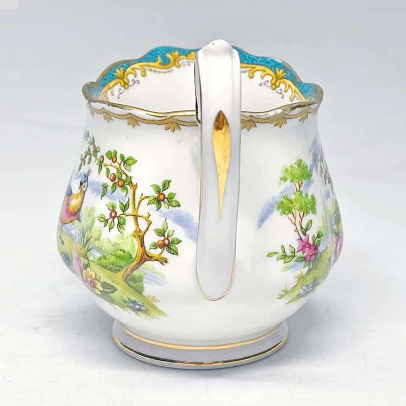 Royal Albert Chelsea Bird Turquoise Tea Milk Jug