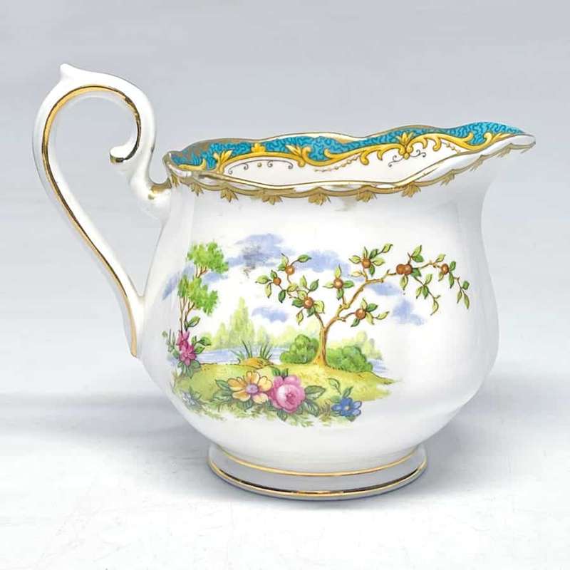 Royal Albert Chelsea Bird Turquoise Tea Milk Jug