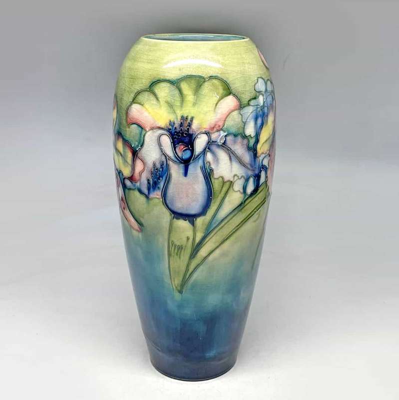William Moorcroft Orchid And Spring Flowers Vase C1928