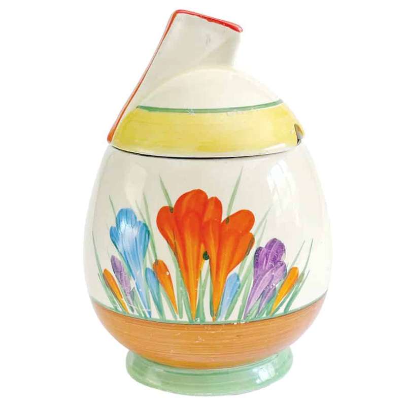 Clarice Cliff Spring Crocus Jam Pot