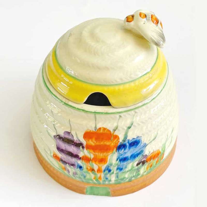 Clarice Cliff Spring Crocus Beehive Honey Pot