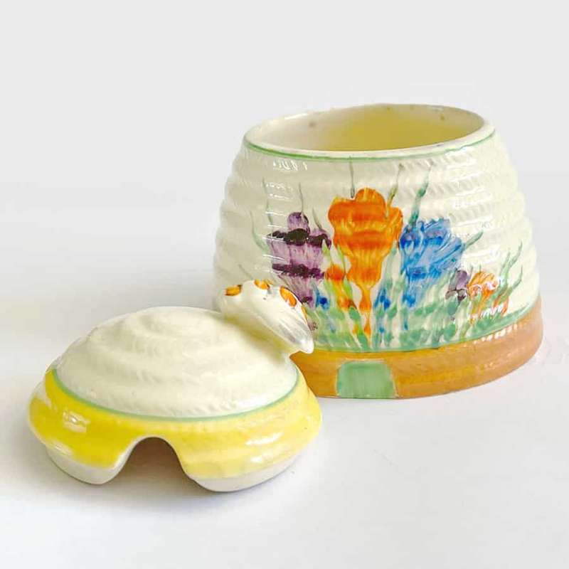 Clarice Cliff Spring Crocus Beehive Honey Pot