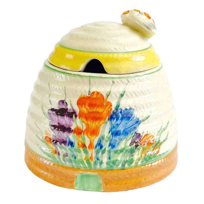 Clarice Cliff Spring Crocus Beehive Honey Pot