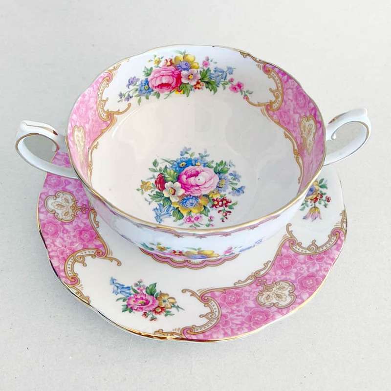 Royal Albert Lady Carlyle Soup Coupe and Saucer