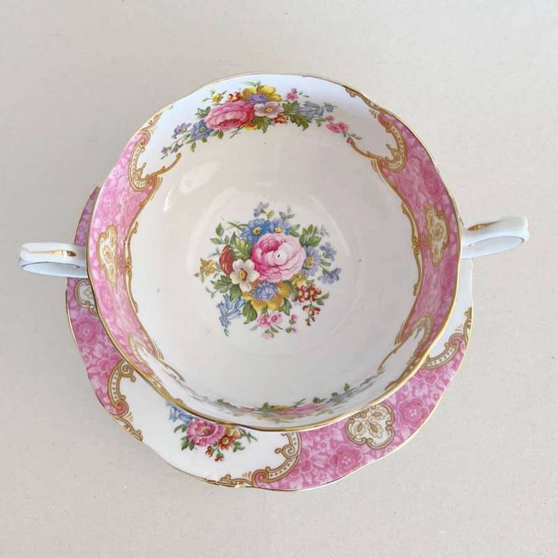 Royal Albert Lady Carlyle Soup Coupe and Saucer