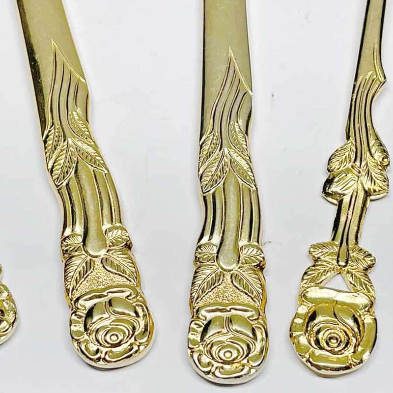 Braber Gold Plated Rose Royal Albert Cutlery Canteen