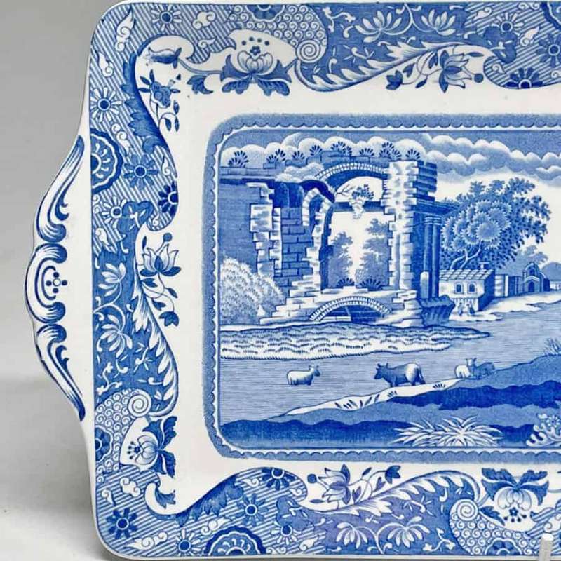 Copeland Spode Blue Italian Sandwich Tray