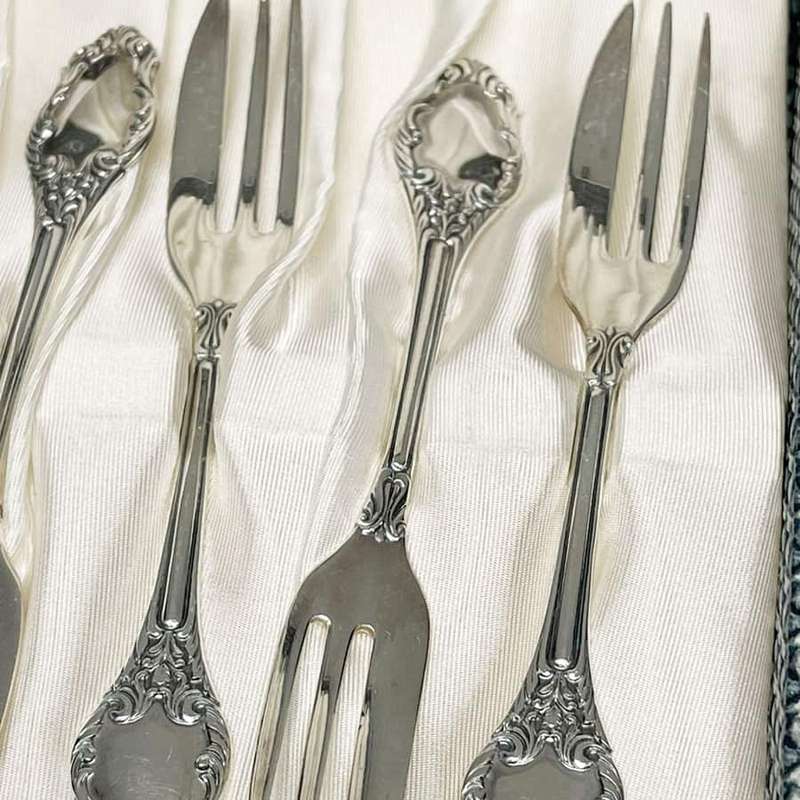 Hallmarked Sterling Silver Cake Forks