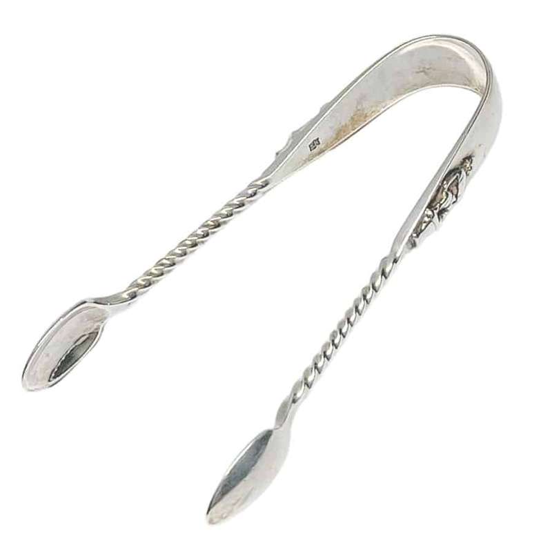 Hallmarked Silver Apostle Sugar Tongs London 1885