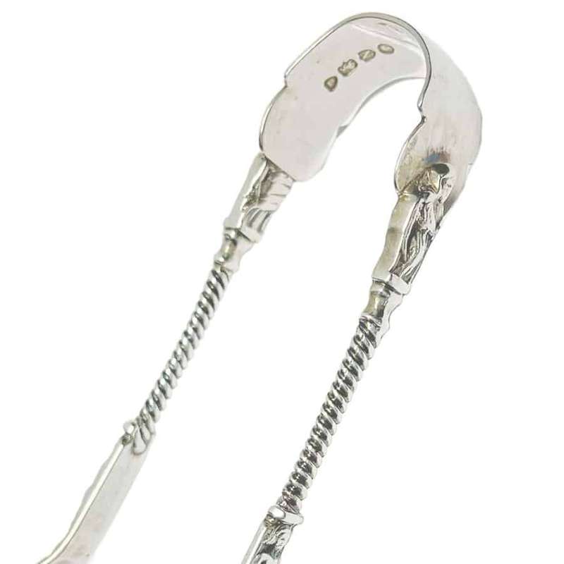Hallmarked Silver Apostle Sugar Tongs London 1888