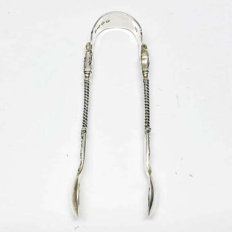Hallmarked Silver Apostle Sugar Tongs London 1888