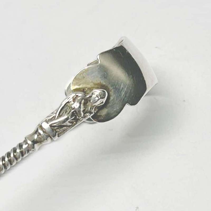 Hallmarked Silver Apostle Sugar Tongs London 1888