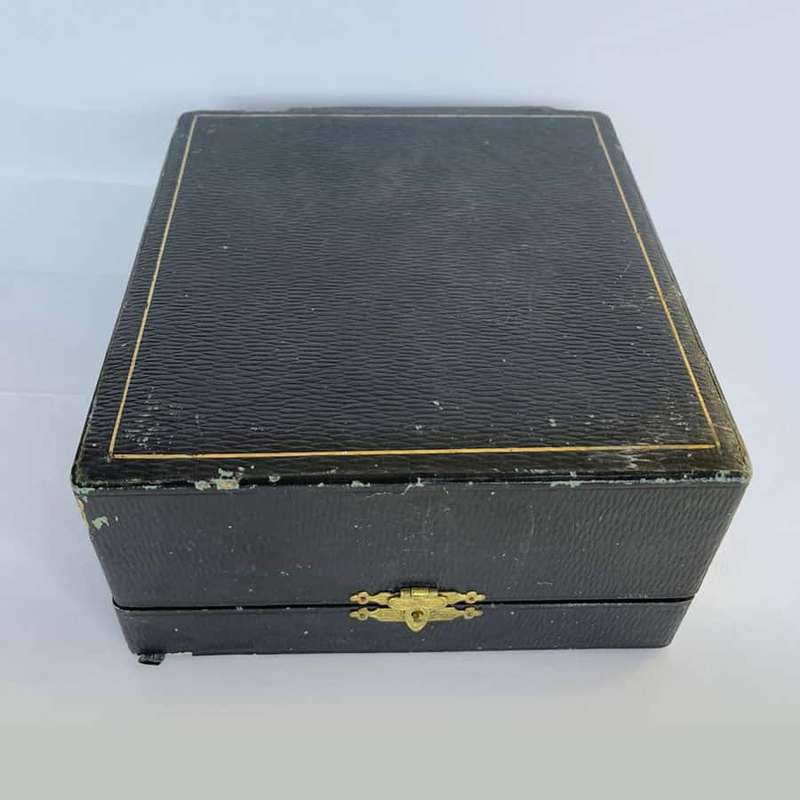 Hallmarked  Silver Boxed Cream Sugar Set  Sheffield 1894