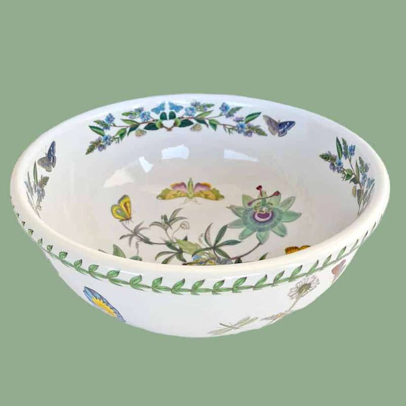 Portmeirion Botanic Garden Large Salad Bowl Blue Passion Flower