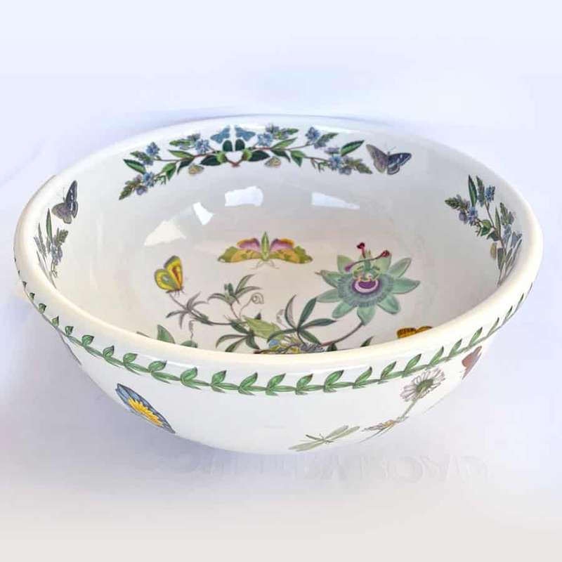 Portmeirion Botanic Garden Large Salad Bowl Blue Passion Flower