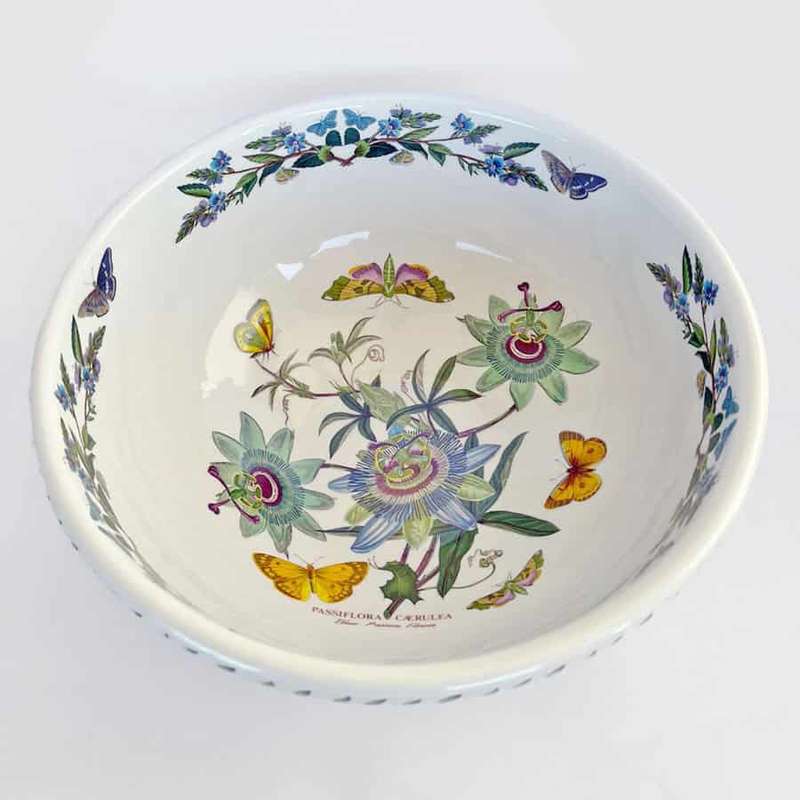 Portmeirion Botanic Garden Large Salad Bowl Blue Passion Flower
